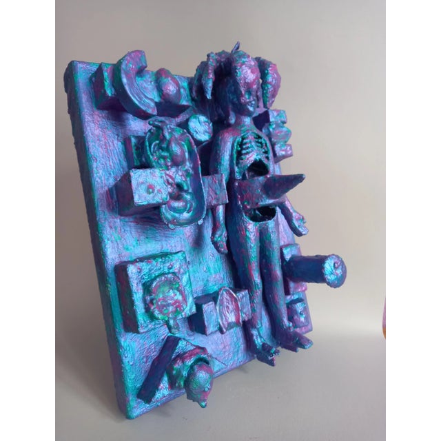 Contemporary Contemporary Relief Sculpture Painting by Diane Grant For Sale - Image 3 of 12