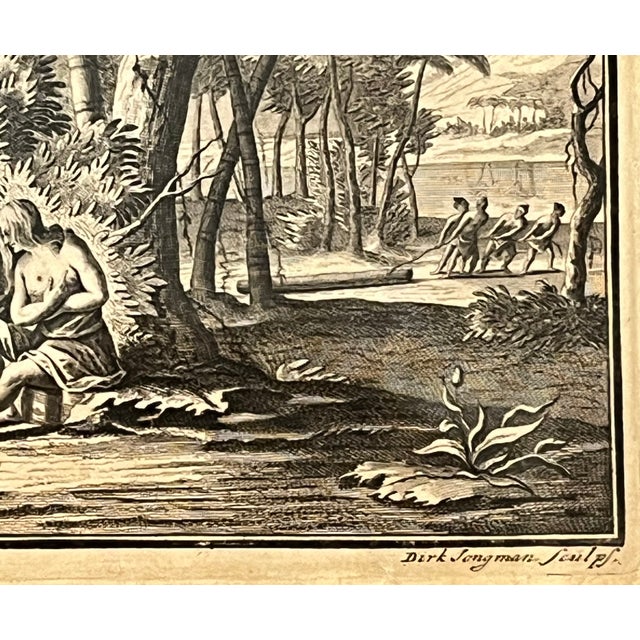 Print of Commander De Graauw From 1726 by F. Valentijn, Double Sided Glass Frame For Sale - Image 4 of 10