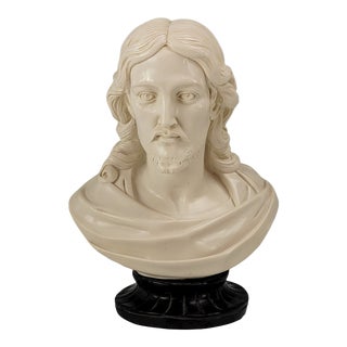 Vintage Alabaster Bust Statue For Sale