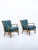 Blue Lounge Chairs in Elm by Otto Schulz for Boet, Sweden, 1930s, Set of 2 For Sale - Image 8 of 10