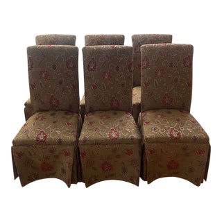 Traditional Parsons Dining Chairs - Set of 6 For Sale