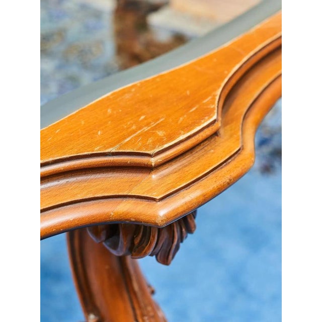 Baroque Style Carved Coffee Table For Sale - Image 3 of 8