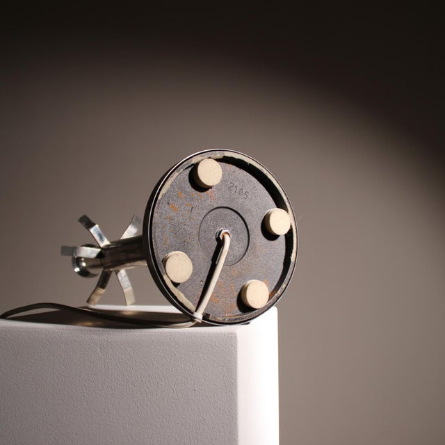 Silver Minimalist Sphere Table Lamp, Germany, 1960s For Sale - Image 8 of 14