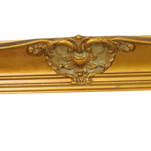 Wood Large Baroque Style Gilt Pine Frame For Sale - Image 7 of 14