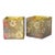 2020s Art Nouveau, Victorian, English Traditional William Morris Compton Floral Gilded Glass Cachepots, Desk Organizers, a Pair For Sale