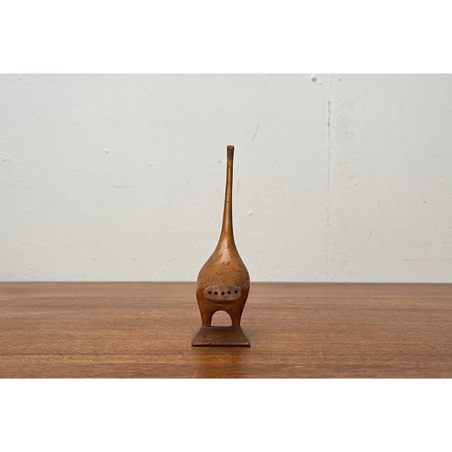 Vintage Wooden Peacock Figurine For Sale - Image 4 of 18