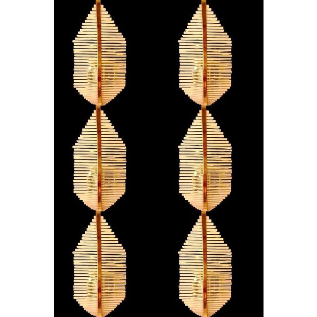Gaetano Sciolari Murano Glass Wall Lighting attributed to Gaetano Sciolari, Italy, 1970s, Set of 4 For Sale - Image 4 of 15