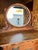Antique Quarter-Sawn Oak Serpentine Dresser With Original Oval Swing Mirror, C. 1900–1915 For Sale - Image 4 of 17