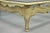 Vintage French Provincial Style Beveled Glass Cream Painted Large Coffee Table For Sale - Image 10 of 12