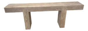 Andrianna Shamaris Teak Wood Log Console Table