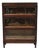 Antique Hale Mahogany 3 Section Stacking Barrister Glass Door Lawyers Bookcase For Sale