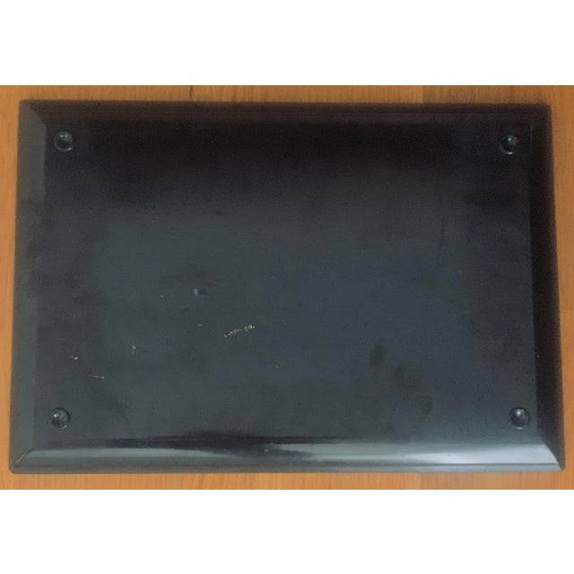 Wood 1960’s ‘Seascape’ Coral Reef Classic Vintage Mid-Century Couroc of Monterey Serving, Bar Tray For Sale - Image 7 of 11