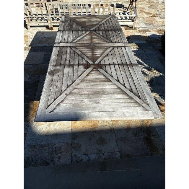 Expandable Teak Dining Table by Gloster With Self Storing Leaves For Sale - Image 9 of 9