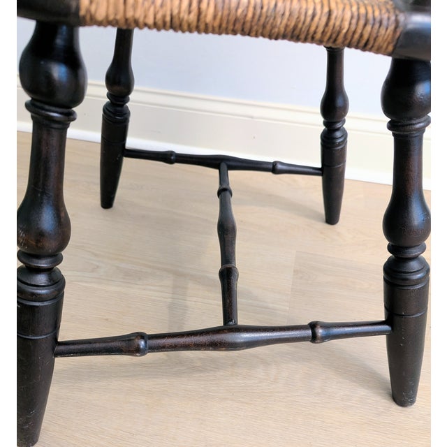 Antique Bow Back Windsor Chair in John Wanamaker Style For Sale In Raleigh - Image 6 of 11