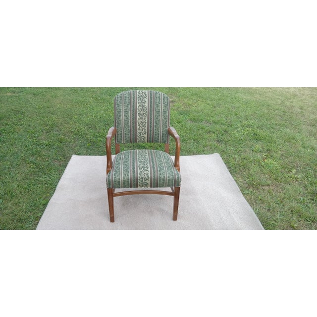 Traditional Oak Armchair, Czechoslovakia, 1940s Design For Sale - Image 3 of 10