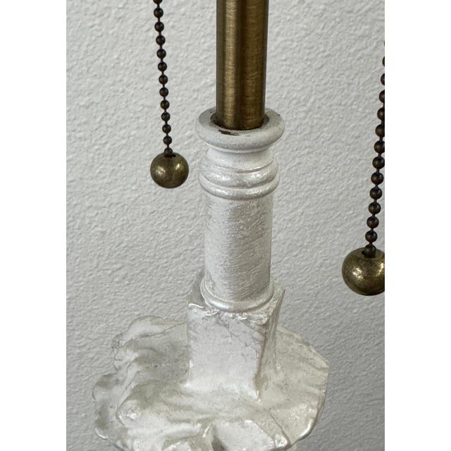 Early 20th Century Giacometti Syrie Maugham Style “Tete de Femme” Plaster Lamps - a Pair For Sale - Image 13 of 18