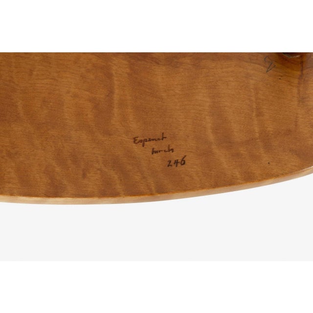 1970s Arthur Espenet Carpenter Three-Legged Occasional Table For Sale - Image 10 of 13