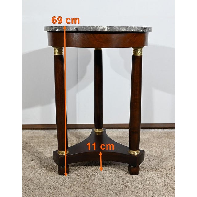 Empire Style Tripod Pedestal Table, Early 20th Century For Sale - Image 15 of 18