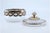 Compote in Cut Glass with Cut Silver Structure and Lid Knob For Sale - Image 5 of 11