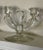 Pair of Art Deco Glass Double Taper Candlesticks For Sale - Image 4 of 7