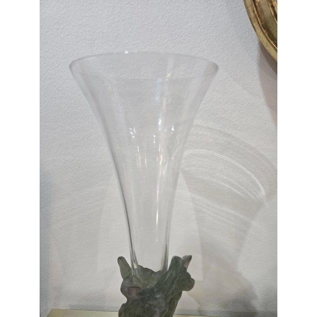 Nature Soliflore Vase in Glass Paste and Crystal from Daum, 1988 For Sale - Image 6 of 10