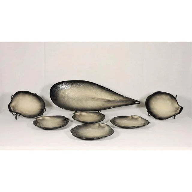 Shell Service by Pol Chambost, 1950s, Set of 7 For Sale - Image 6 of 13