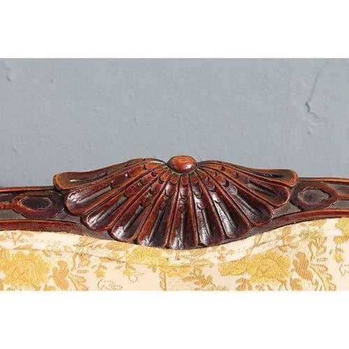 Traditional Carved Asian Chinoiserie Sofa For Sale - Image 9 of 11