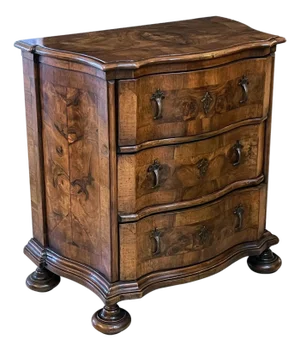 Italian Baroque Style Serpentine 3-Drawer Commode