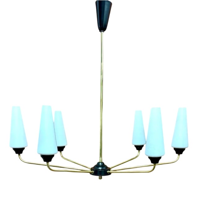 Chandelier from Maison Lunel, 1950 For Sale