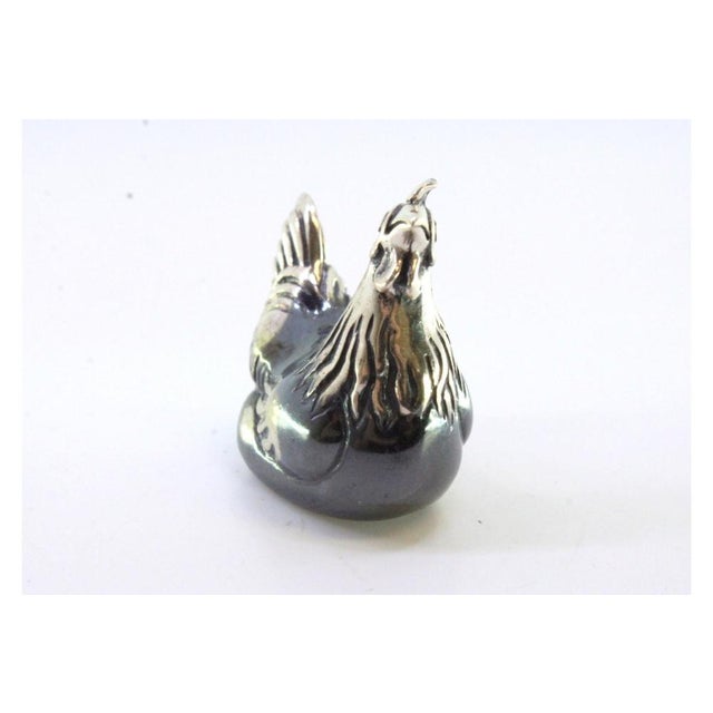 Oxidized Silver Chicken For Sale - Image 5 of 7