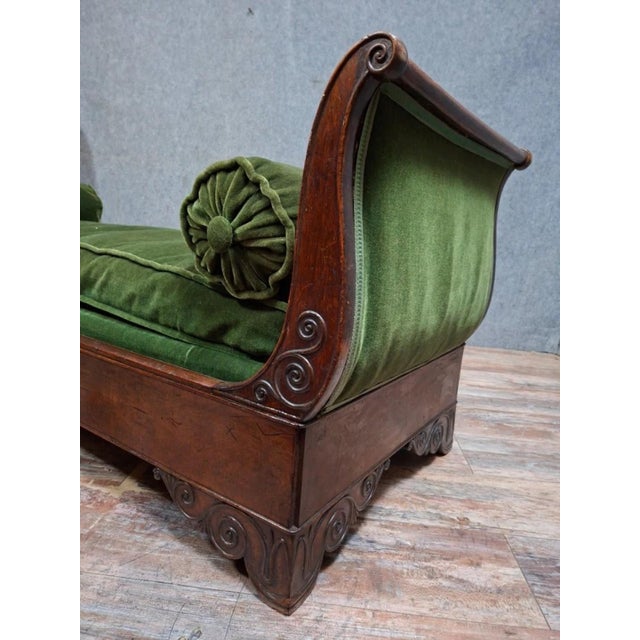 19th Century Mahogany Chaise Lounge For Sale - Image 9 of 11