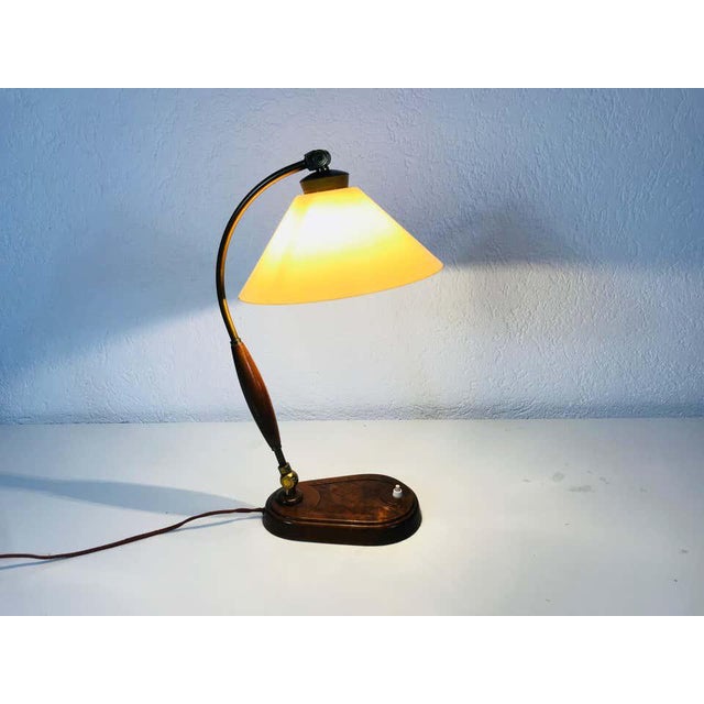 Art Deco Wooden Table Lamp, Germany, 1940s Chairish