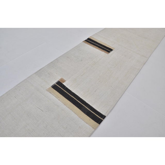 Black & White Neatral Vintage Runner For Sale In Phoenix - Image 6 of 10