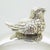 Vintage Italian Cotton Swab Jar with Bird Top in Silver 800, Milan, 1970s For Sale - Image 4 of 14