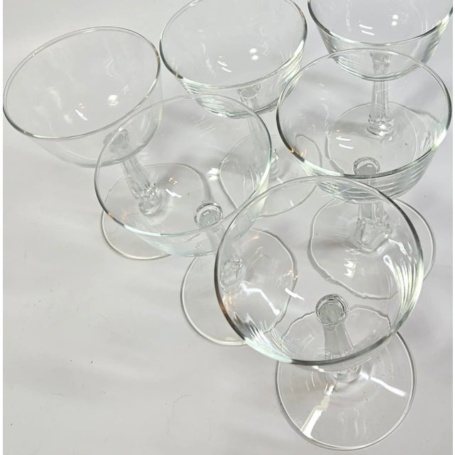 Mid-Century Cocktail Glasses- Set of 6 For Sale - Image 4 of 12