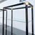 Metal Art Deco Black Lacquered Etagere With Gold Accents and Glass Shelves - A Pair For Sale - Image 7 of 12