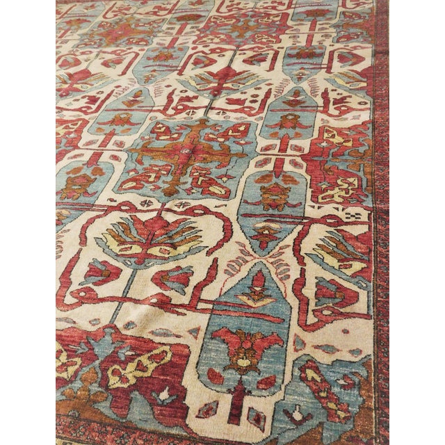 Tribal Hand Knotted Indo Heriz Tribal Motif Rug - 8'x 10' For Sale - Image 3 of 18