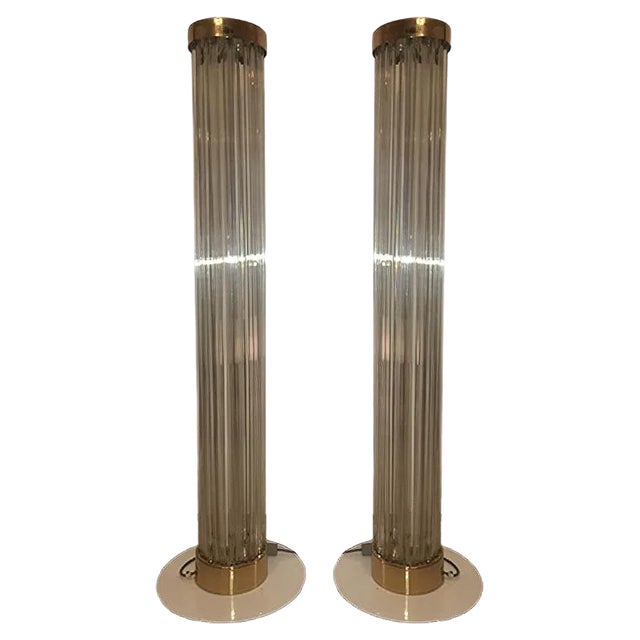 Floor Lamps from Kamenický Šenov, 1960s, Set of 2 For Sale