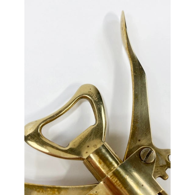 Vintage Italian Brass Corkscrew Bottle Opener For Sale In Kansas City - Image 6 of 6