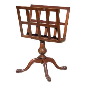 19th Century Antique Victorian Mahogany Double-Sided Folio Stand