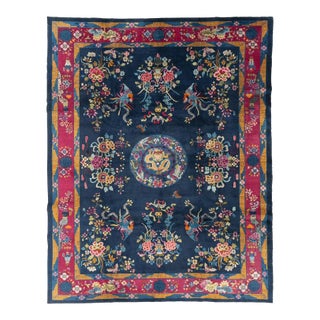 Galerie Shabab Collection Mid-20th Century Handmade Chinese Art Deco Room Size Carpet For Sale