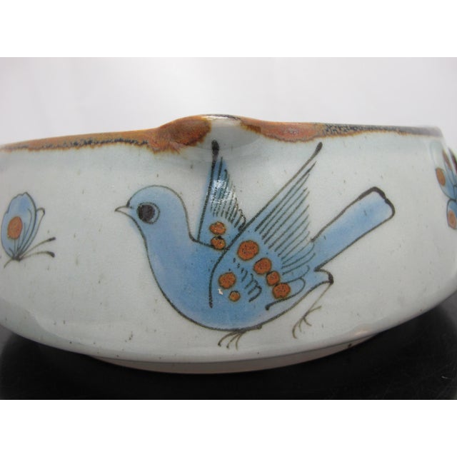 Ken Edwards El Palomar Blue Bird Tonala Mexico Folk Art Pottery Casserole For Sale In Portland, OR - Image 6 of 11