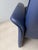 Set of DS 50 Lounge Chair with Ottoman in Dark Blue Leather from de Sede For Sale - Image 15 of 18