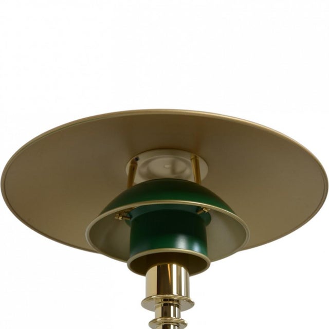 1920s Vintage PH 3/2 Table Lamp with Green Shades by Poul Henningsen, 1920s For Sale - Image 5 of 10