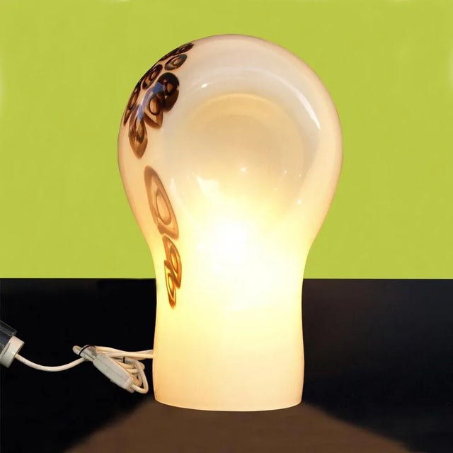Toni Zuccheri Glass Table Lamp by Toni Zuccheri for La Murrina, 1970s For Sale - Image 4 of 14