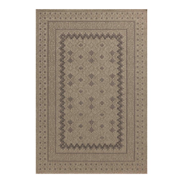 Chris Loves Julia x Loloi Providence Charcoal / Dove 18" x 18" Sample Rug For Sale