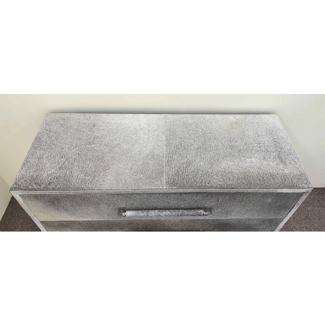 Gray Bernhardt Parkin Hair on Hide Chest of Drawers For Sale - Image 8 of 17