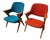 Mid-Century Scandinavian Fabric Armchairs, 1970, Set of 2 For Sale