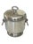 Mid-Century Modern Vintage the Sheffield Silver Co. Silver-Plated Ice Bucket With Lion Head Handles, Milk Glass Liner & Ornate Ice Tongs | Hollywood Regency Barware For Sale - Image 3 of 15