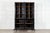 19th Century English Ebonised Pine Glazed Housekeepers Cupboard, 1890s For Sale - Image 3 of 11